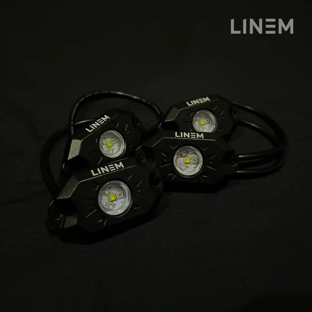 Rgb Rock Lights 4 Pack Led