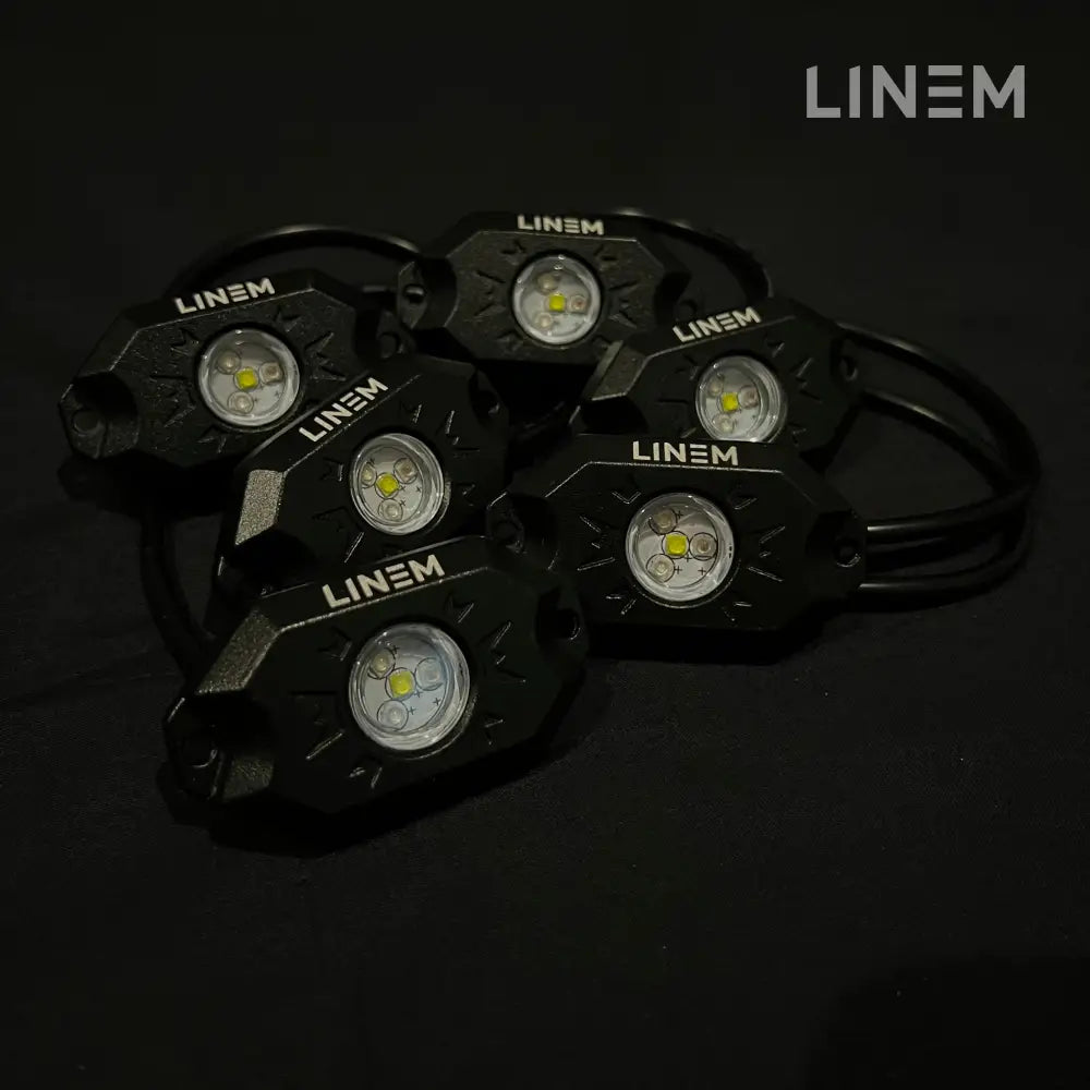 Rgb Rock Lights 6 Pack Led